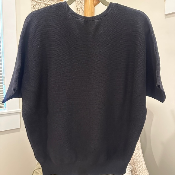 Quince Black Dolman Sleeve Cashmere Blend Knit Sweater Size S - Picture 3 of 4